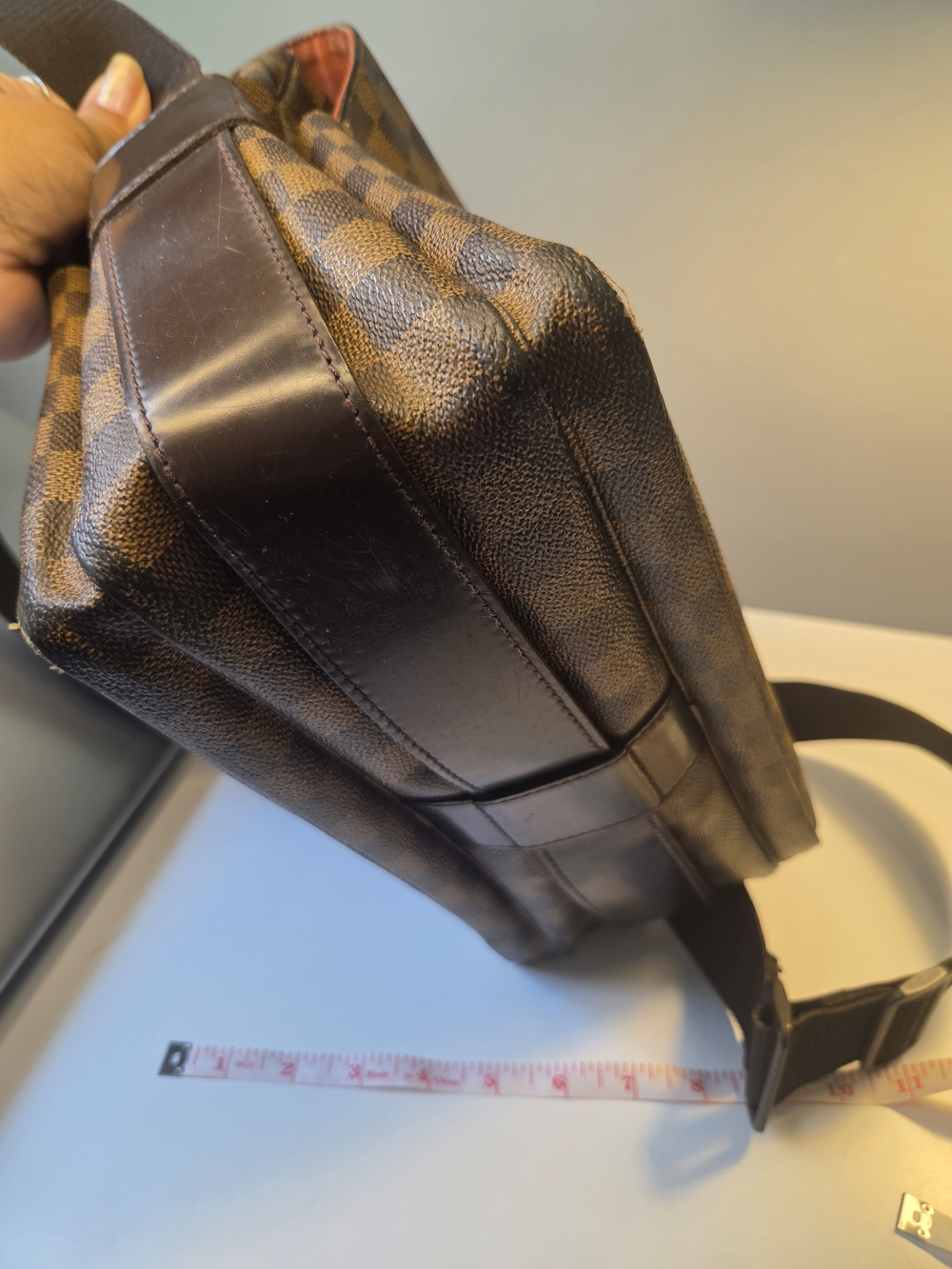 Louis Vuitton LV Crossbody bag Naviglio Brown Damier Authentic - Picture 8 of 16